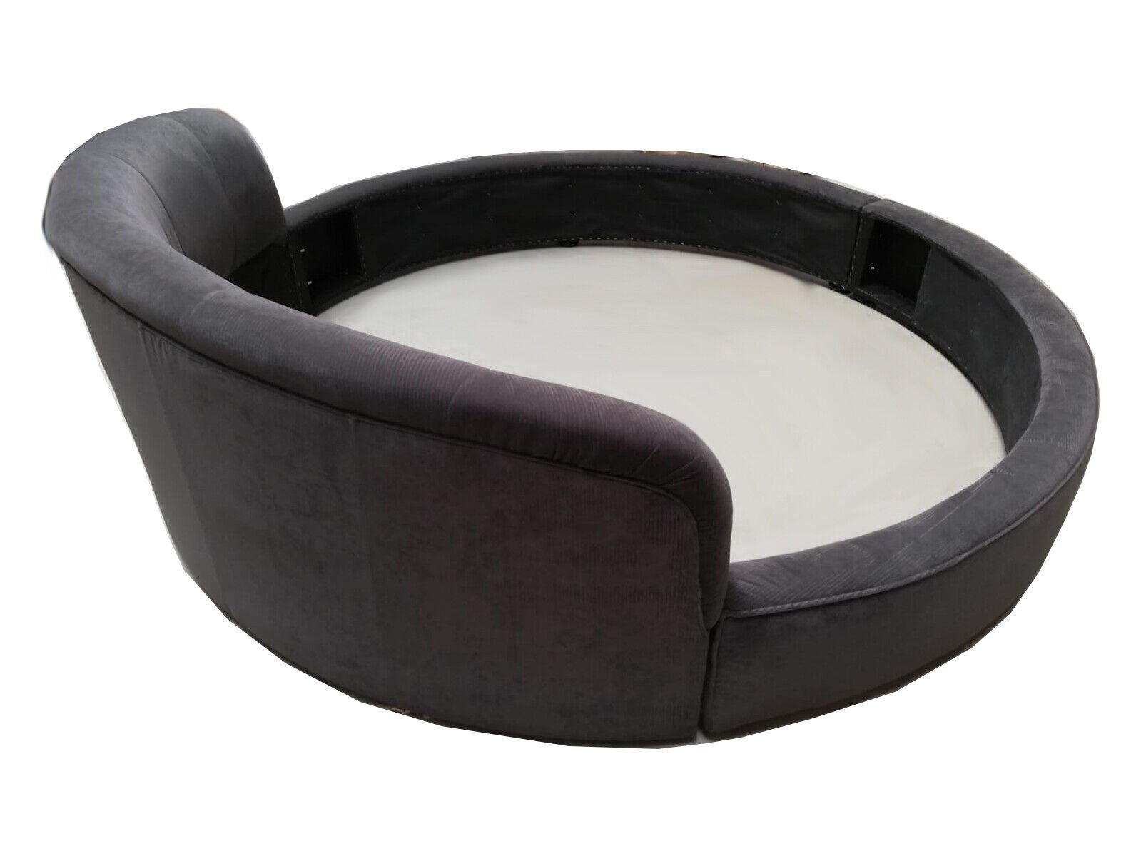 JVmoebel Rundbett Rundes Bett Moderne Design Luxus Rund Betten Textil Stoff Neu Sofort (1-tlg)