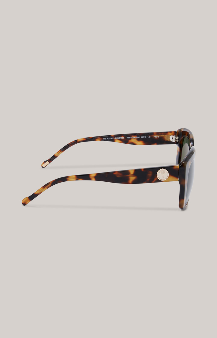 Sonnenbrille in Braun/Grün
