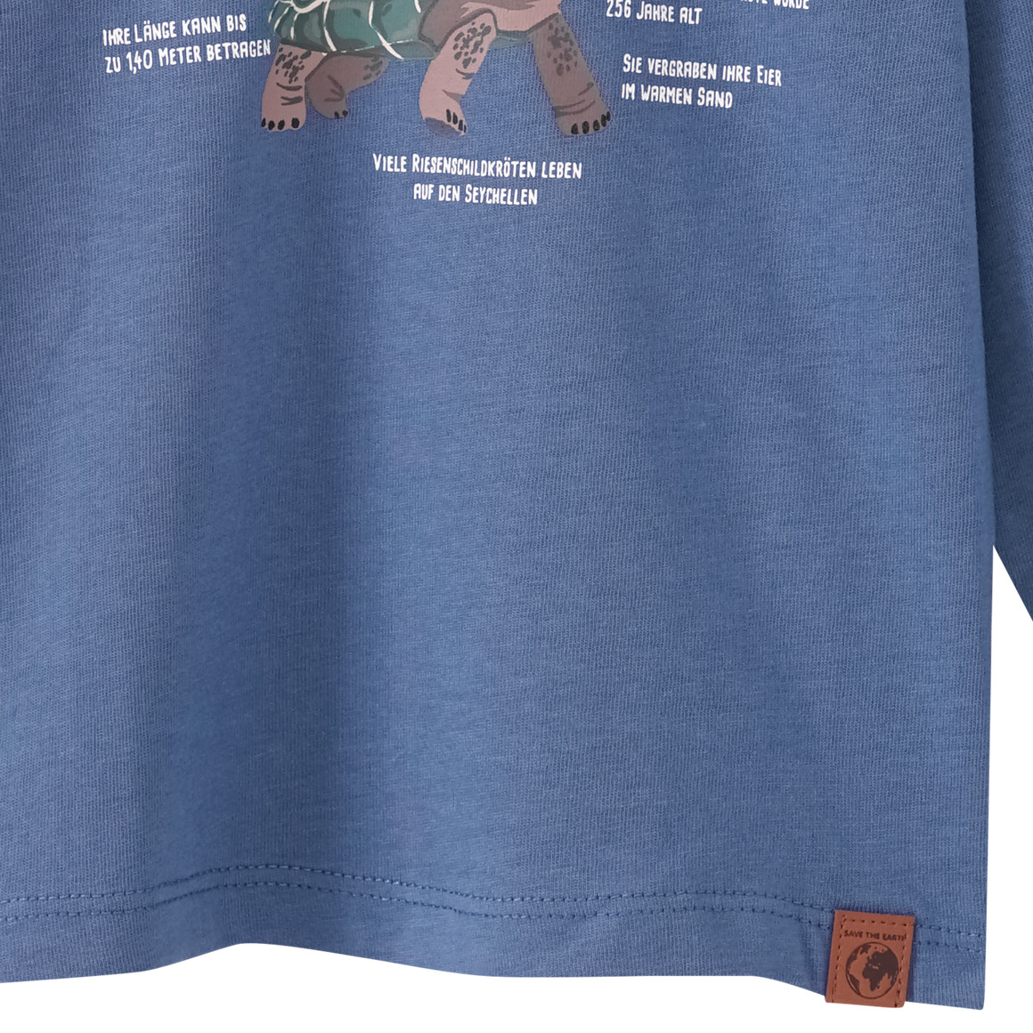 Baby Langarmshirt mit Schildkröten-Print