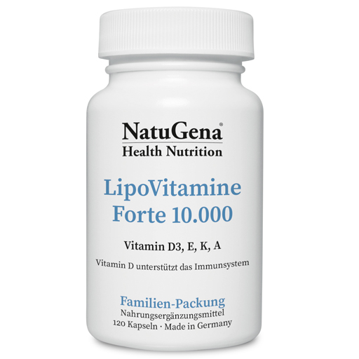 LIPOVITAMINE Forte 10.000 I.E. D3 K2 A E Kapseln  120 St  Kapseln