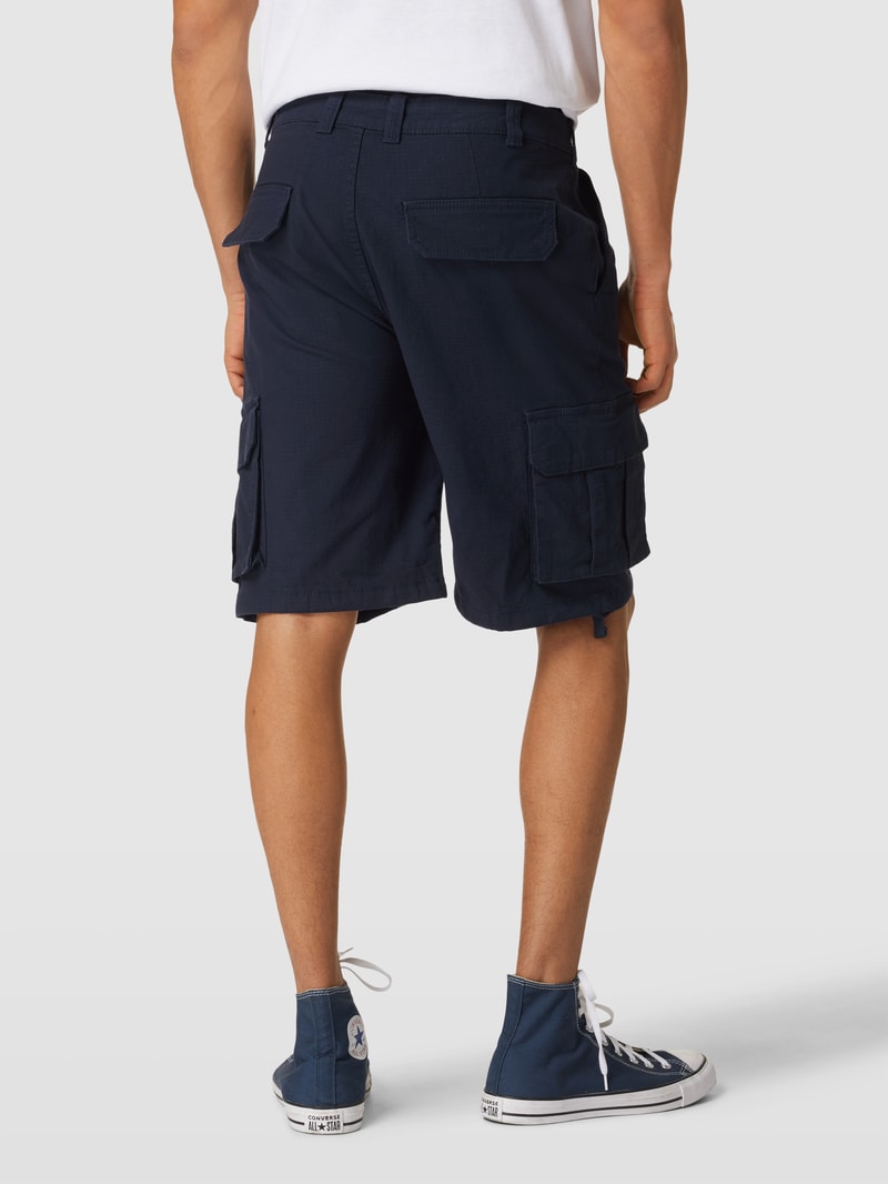 Cargoshorts mit Label-Detail in dunkelblau