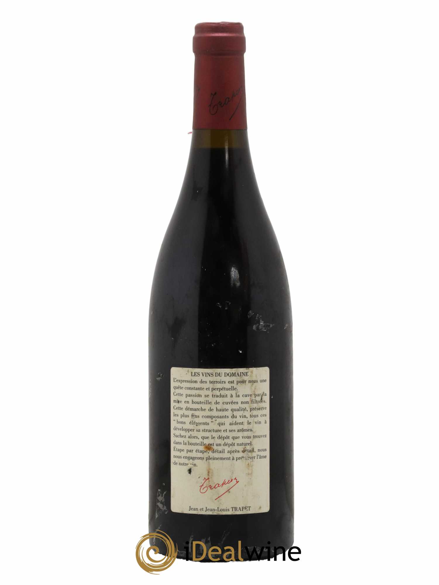 Chambertin Grand Cru Domaine Trapet  2000 - Lot de 1 Bouteille