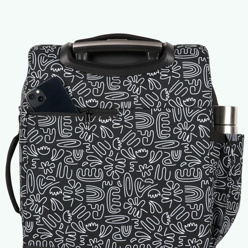 Small Amiens Black 4-Wheel Soft Suitcase