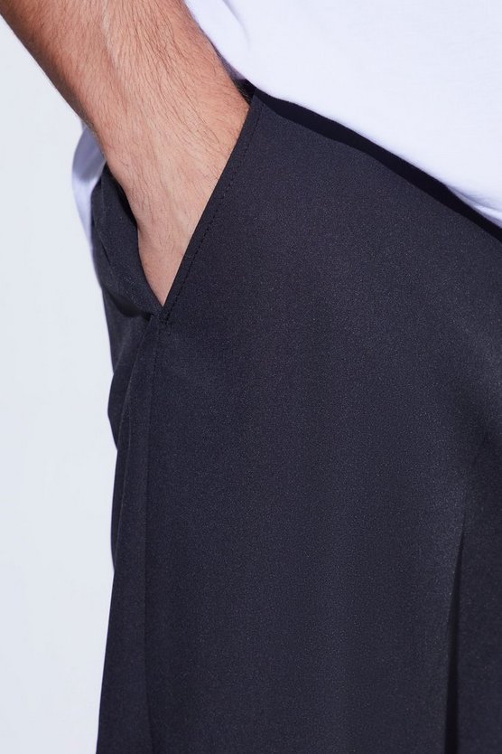 Schmale Stretch-Hose mit hohem Bund