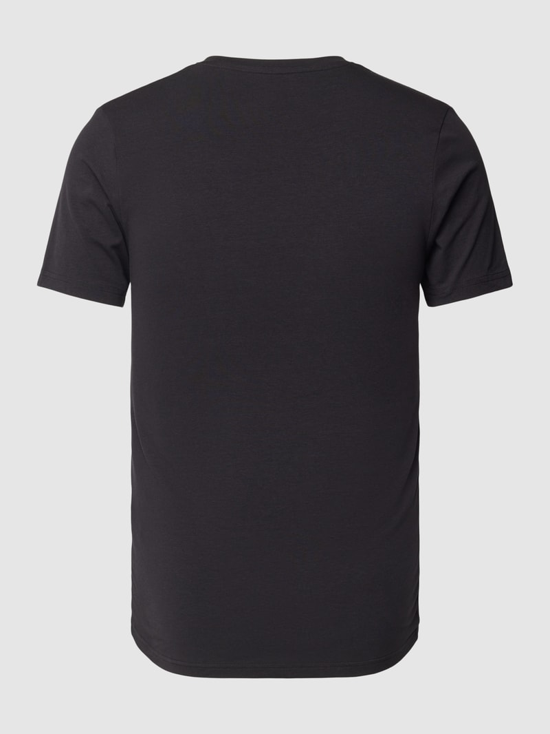 T-Shirt im 3er-Pack Modell 'ESSENTIALS' in schwarz