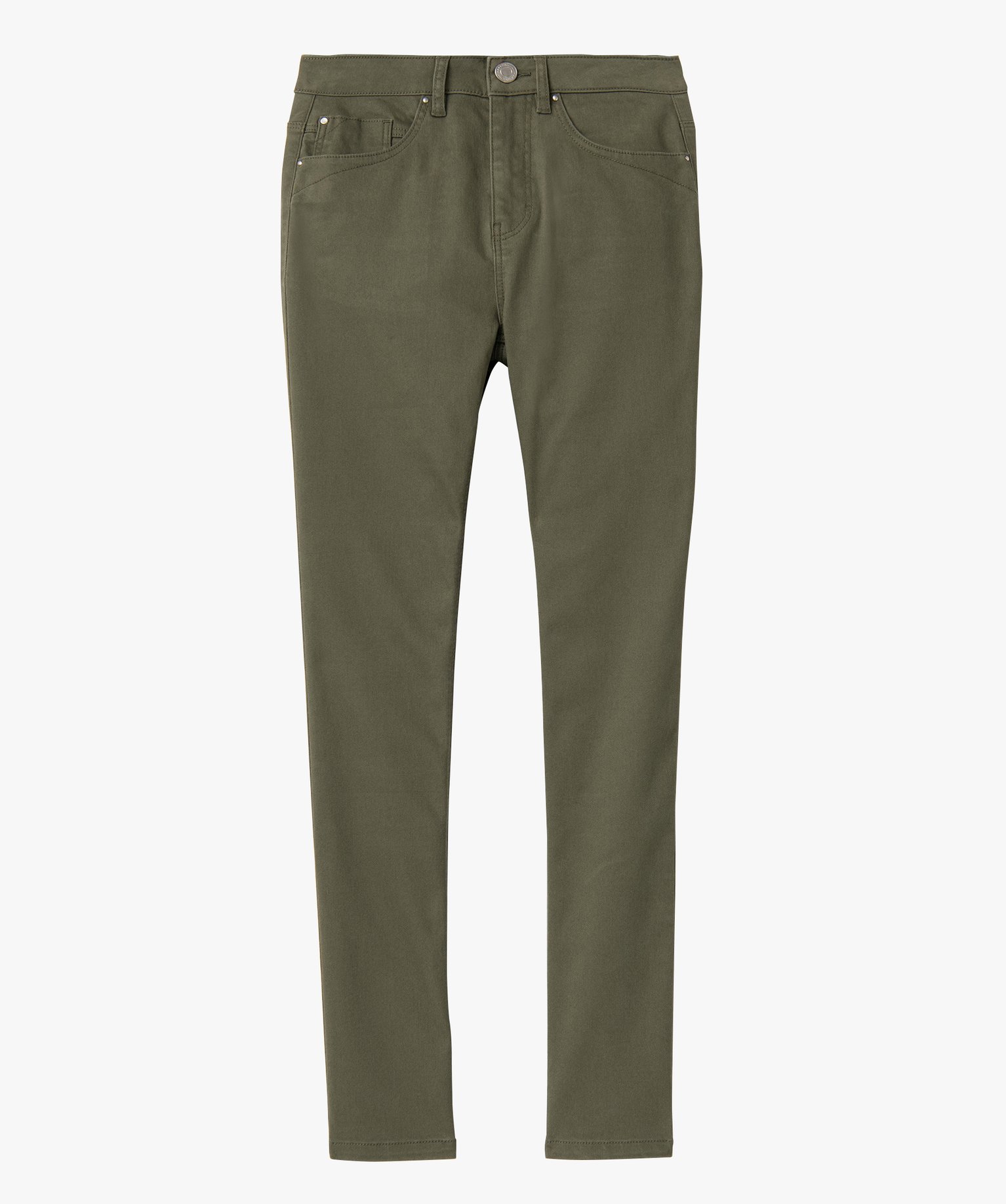 Pantalon femme coupe Regular taille normale - L26 kaki | GEMO