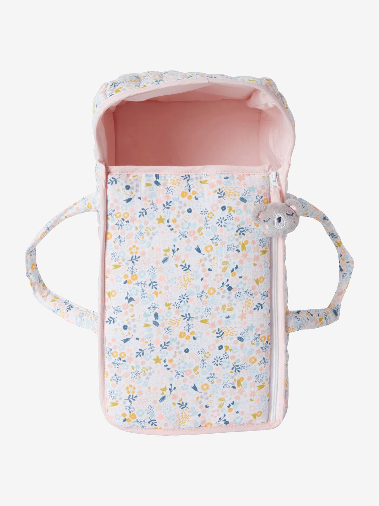 Couffin poupon en gaze de coton rose