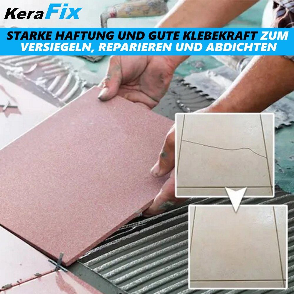 MAVURA Reparaturmasse KeraFix Keramikreparaturpaste Porzellan Reparaturmasse Keramik, (Fliesenreparatur Keramikpaste), Fliesenreparaturmittel Fliesen Reparatur Paste weiß