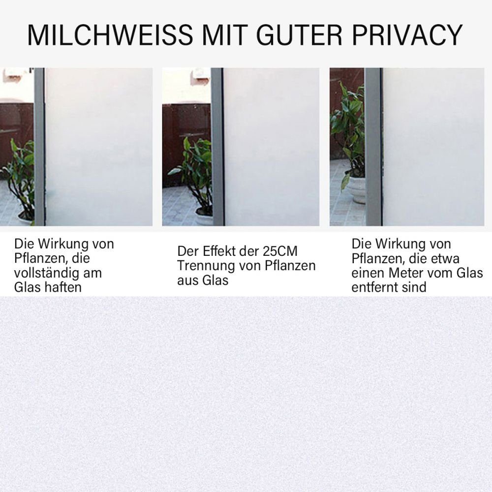 Fensterfolie Fensterfolie Blickdicht Sichtschutzfolie Fenster Selbsthaftend, Bizaical