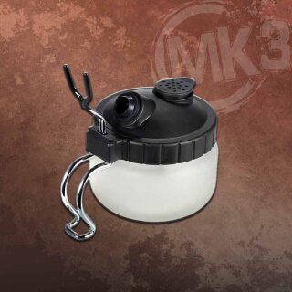 MK3 Airbrush Cleaning Pot (schwarz mit Gerätehalter)