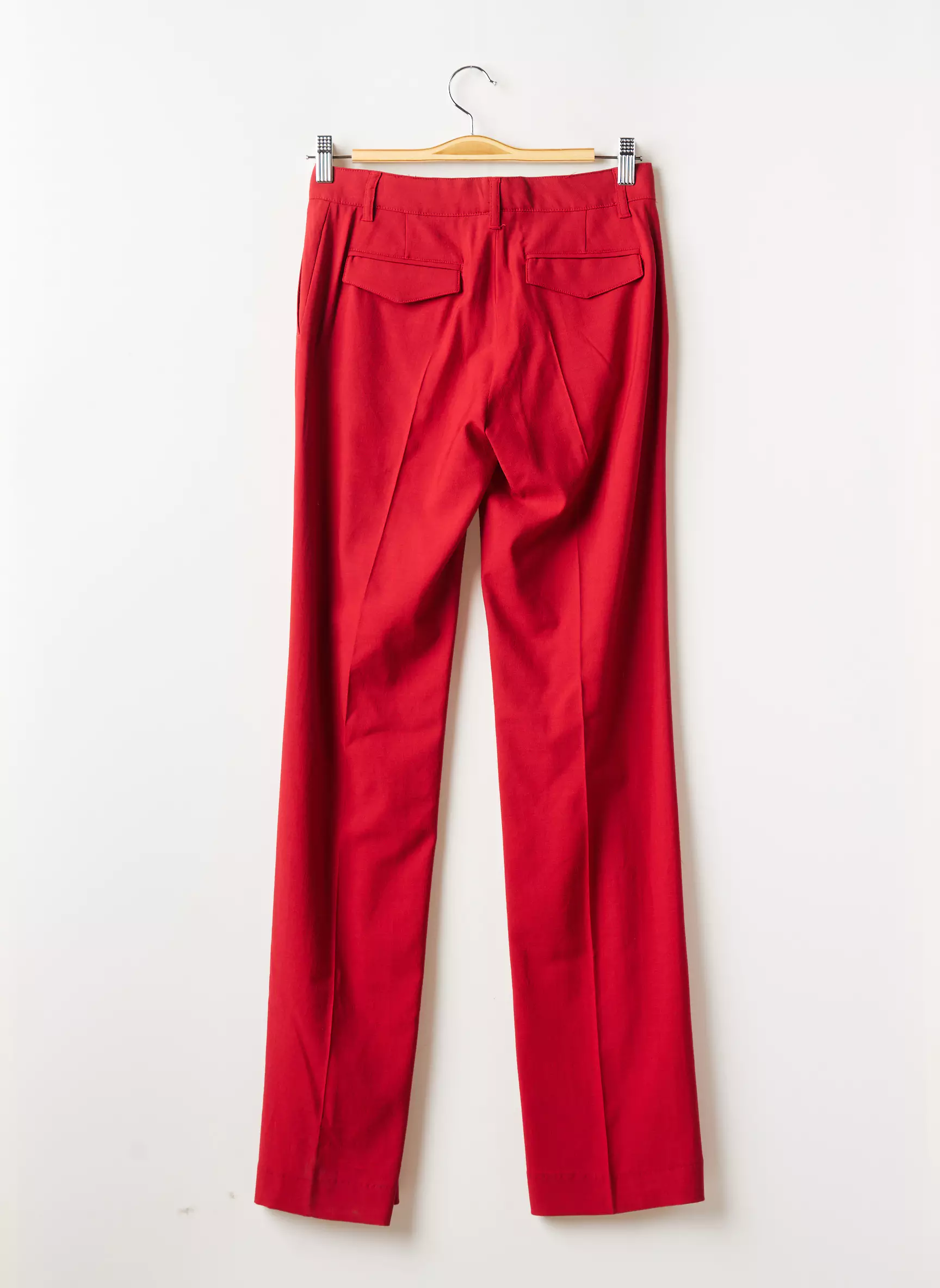 Essentiel Antwerp Pantalons Droits Femme couleur rouge