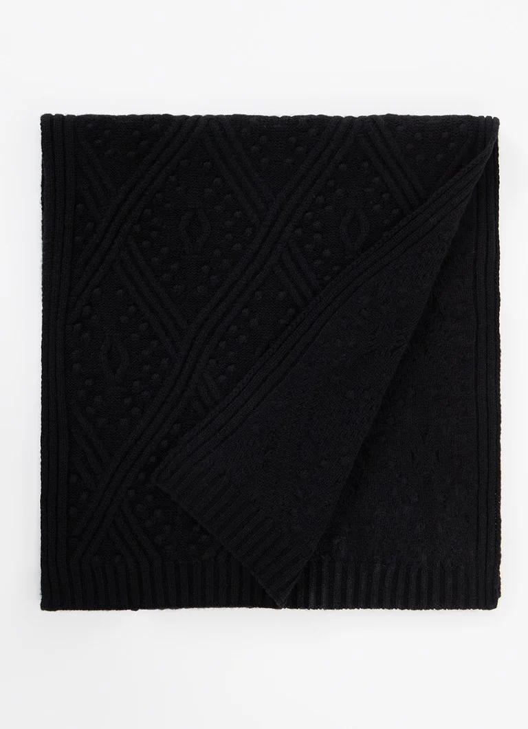 Eșarfă MaxMara Demien din amestec de cașmir, 185 x 40 cm