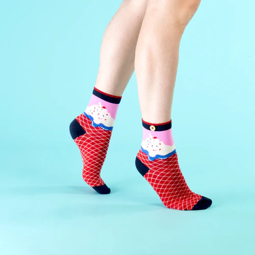 Lilac & Pink Navy Socks