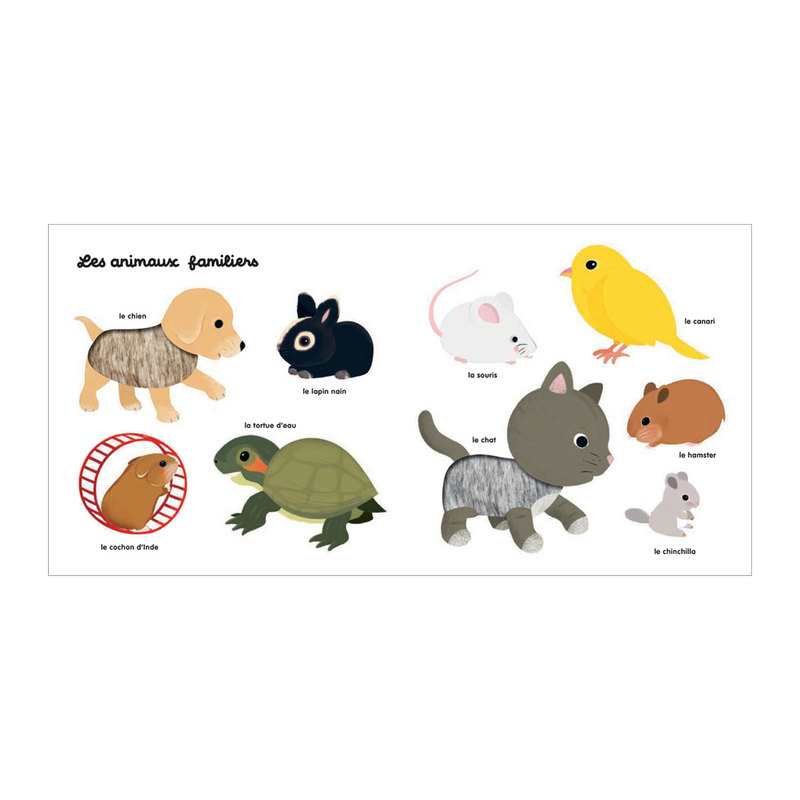 Livre Mon imagier des animaux à toucher - Milan Jeunesse