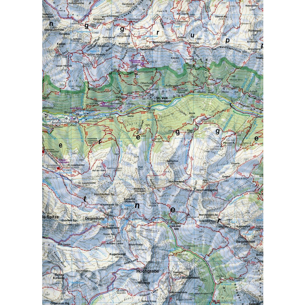 Matrei, Defereggen, Virgental 1 : 50 000. WK 123 - Wanderkarte