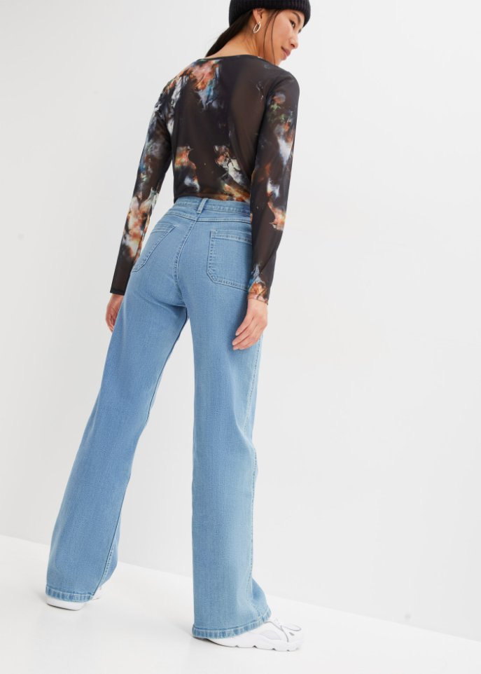 Weite Jeans aus Bio-Baumwolle