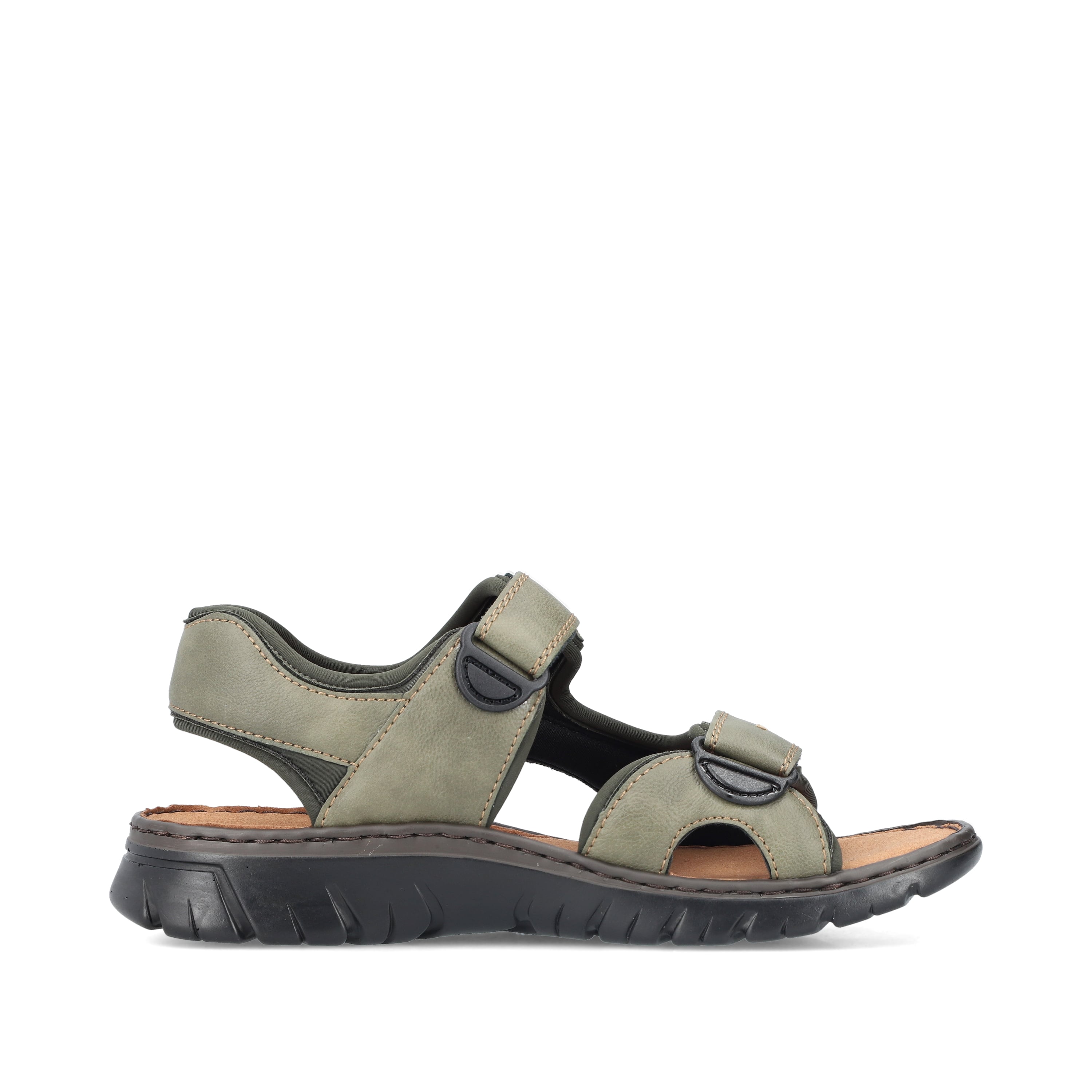Rieker Herren Trekkingsandalen grüngrau