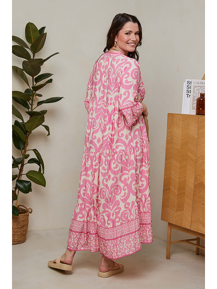 Curvy Lady Kleid in Rosa günstig kaufen
