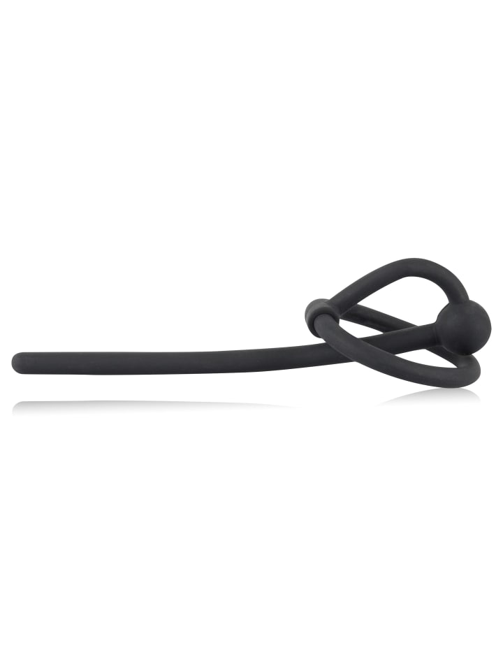 Penisplug Dilator Piss Play With Glans Ring - Hollow Ø 35mm in schwarz günstig kaufen 12