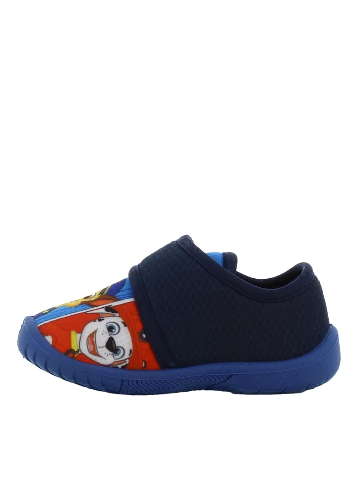 Paw Patrol Hausschuhe mit Chase, Marshall und Rubble Motiv, in Blau, mit Klettverschluss günstig kaufen