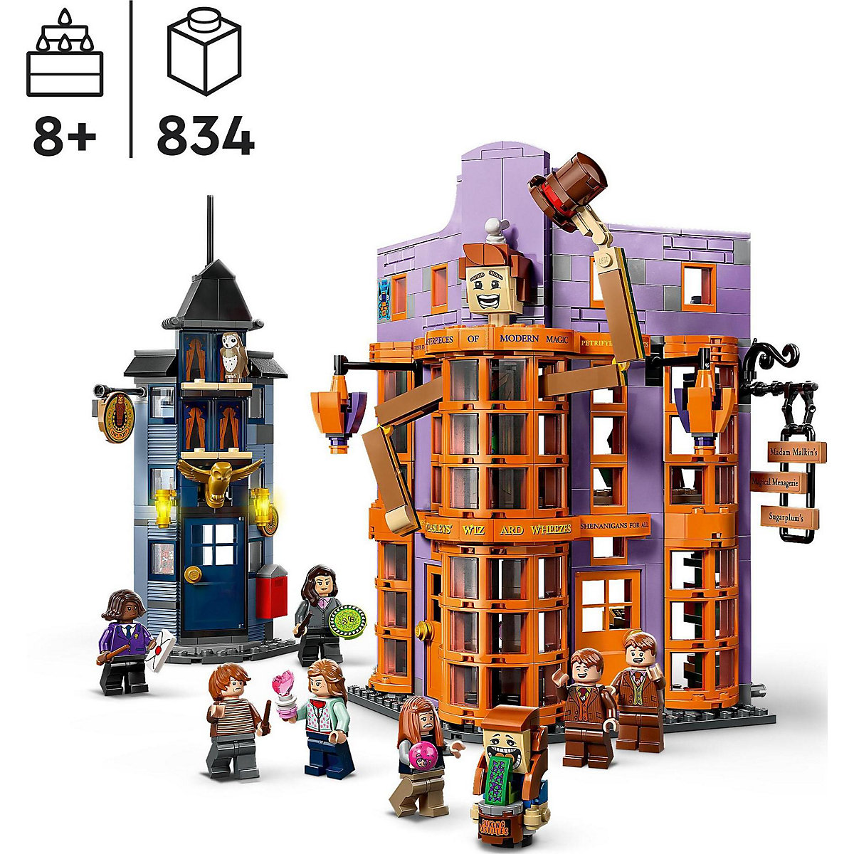 LEGO® Harry Potter 76422 Winkelgasse™: Weasleys Zauberhafte Zauberscherze