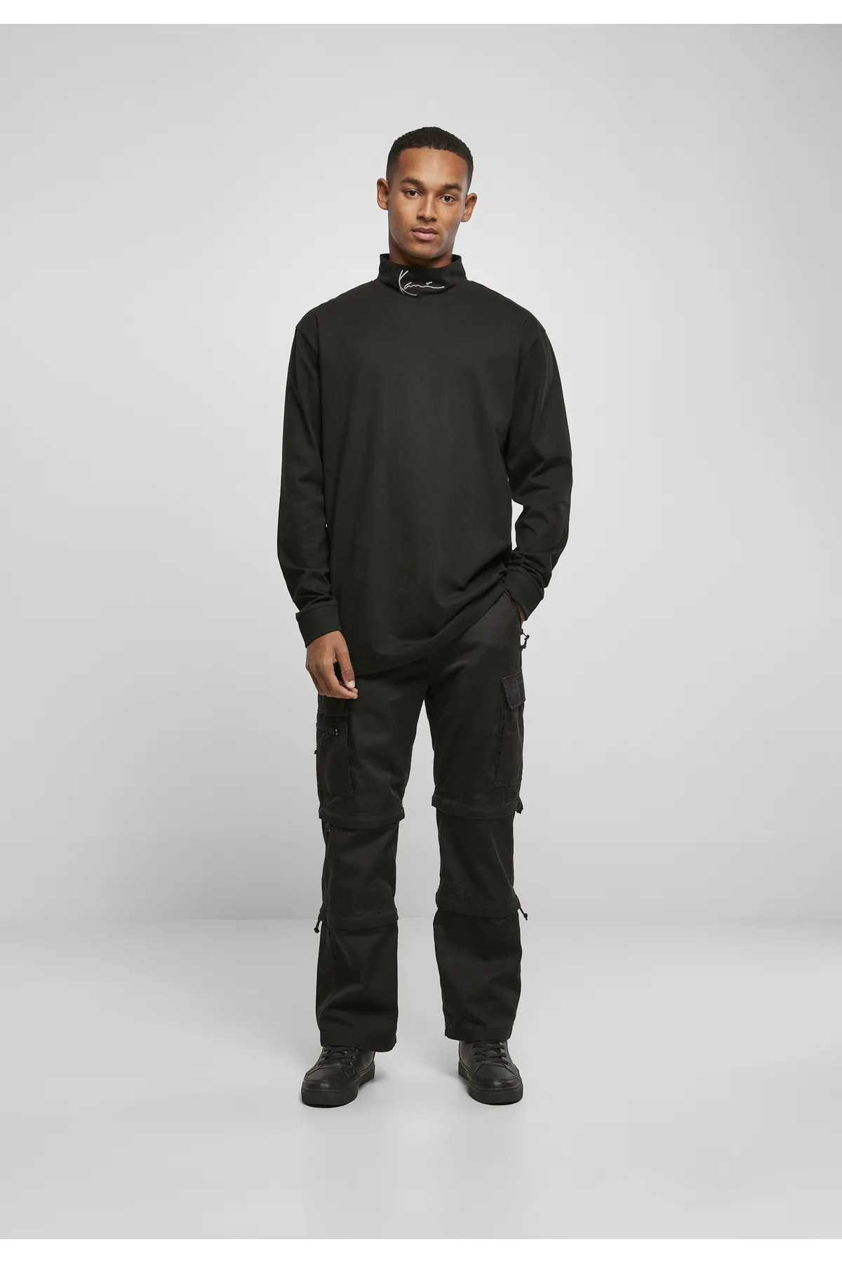 KARL KANI  Hemd - Schwarz - Regular Fit