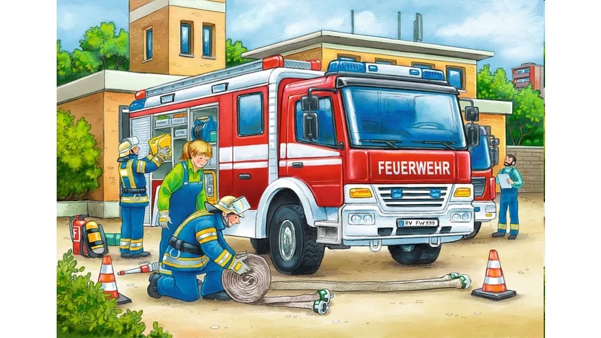 Ravensburger Puzzle - Polizei und Feuerwehr, 2x12 Teile