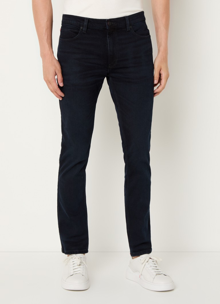 Jeansy HUGO BOSS slim-fit, ciemne wyblaknięcie