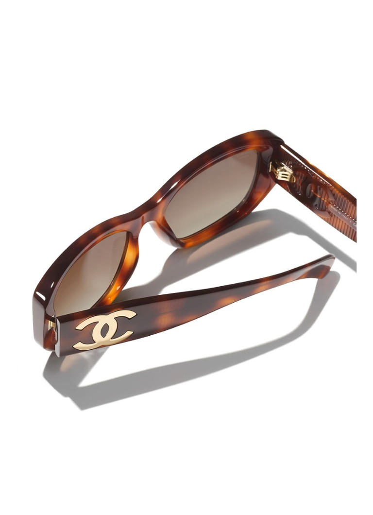 CHANEL  RECHTHOEKIGE ZONNEBRIL