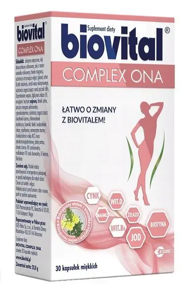 Biovital Complex Ona, set vitamina i minerala za žene, kapsule