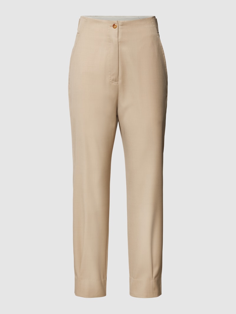 Hose mit französischen Eingrifftaschen in beige