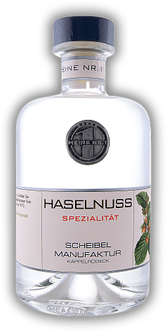 Scheibel Platin Private Label Haselnuss Spirituose Scheibel Platin Private Label Haselnuss Spirituose  0,5	 Liter - Vol 38%