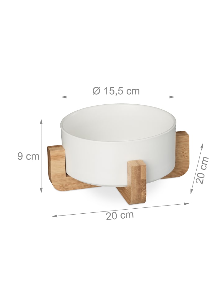 relaxdays Hundenapf in Weiß - 850 ml günstig kaufen onesize
