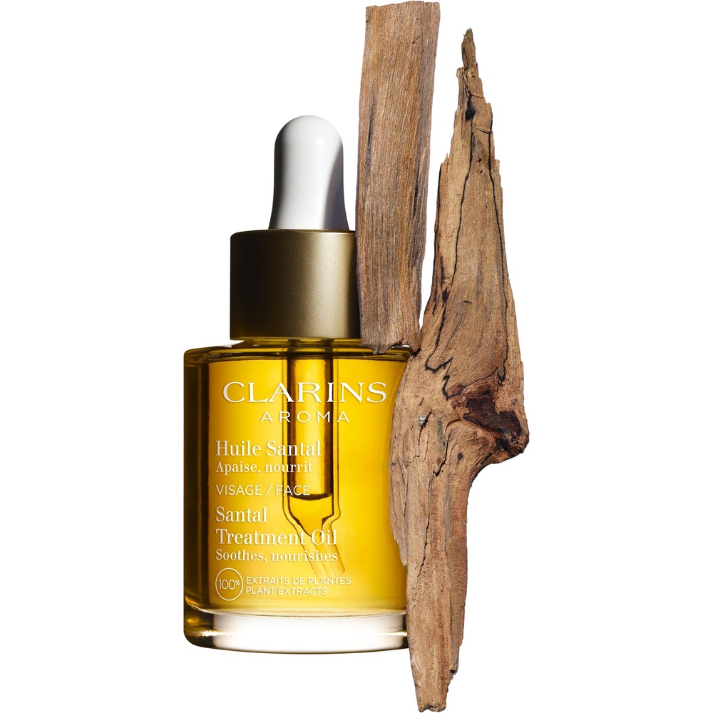 Clarins Huile Santal  Apaise, nourrit   100% Extraits de Plantes Huile visage