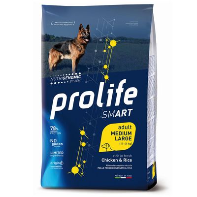 Dog Prolife Smart Adult Medium/ Large Breed Huhn & Reis
