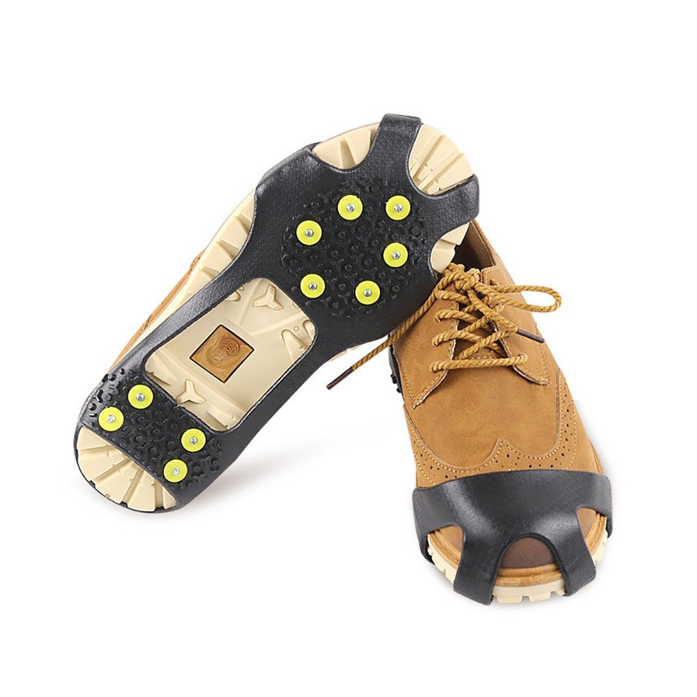 Aphollod Steigeisen Anti Rutsch Schuhspikes Ersatzspikes Ice Grips Schuhkrallen, Steigeisen als Gleitschutz bei Glatteis - inkl. 10 Ersatz-Schneespikes