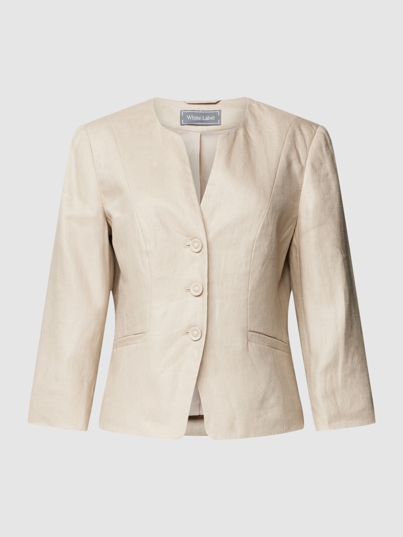 Blazer mit 3/4-Arm in sand