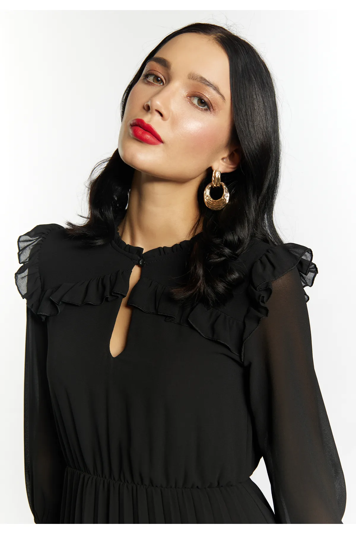 Faina  Kleid - Schwarz - Basic