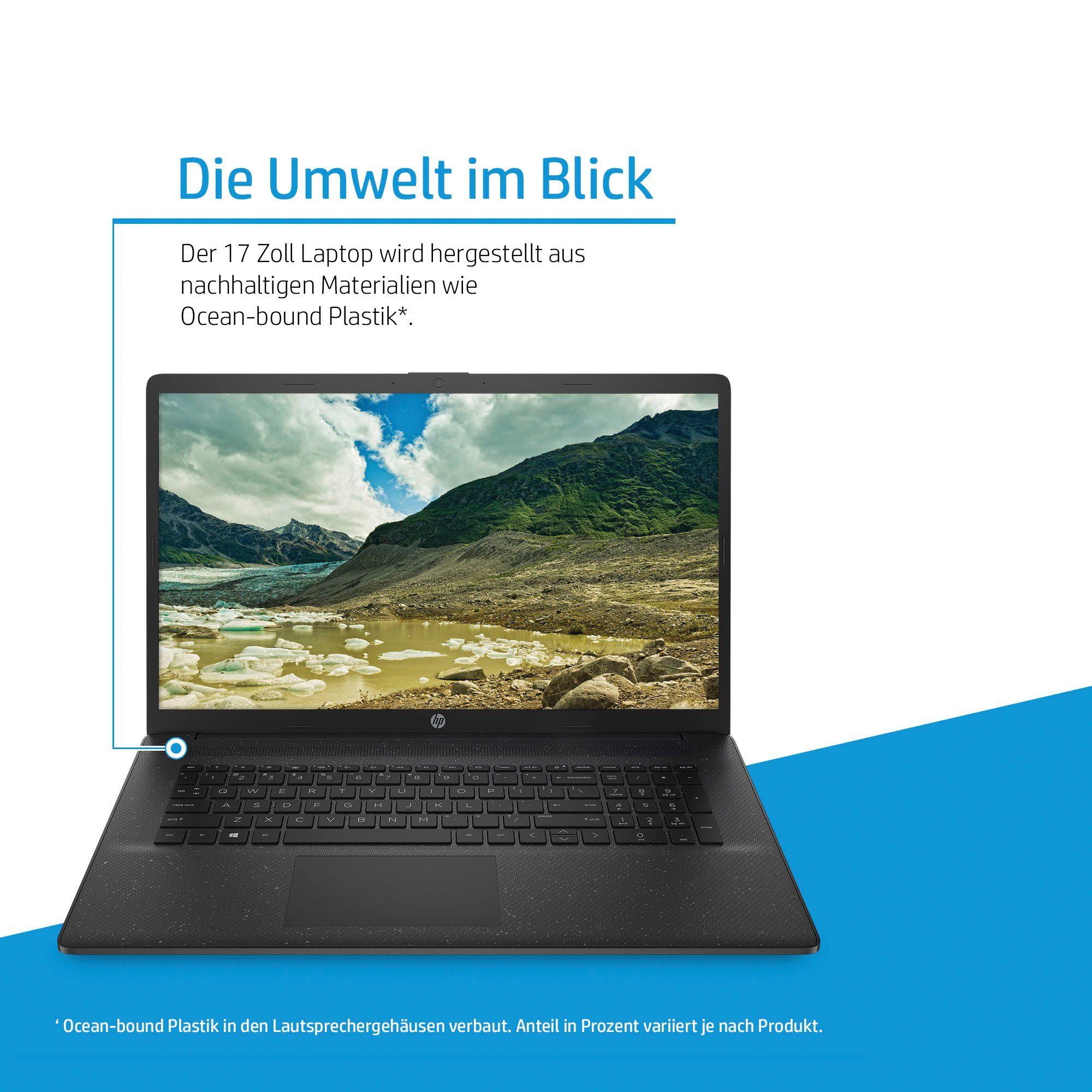 HP 17-cn0237ng Notebook (43,9 cm/17,3 Zoll, Intel Core i3 1115G4, UHD Graphics, 512 GB SSD)