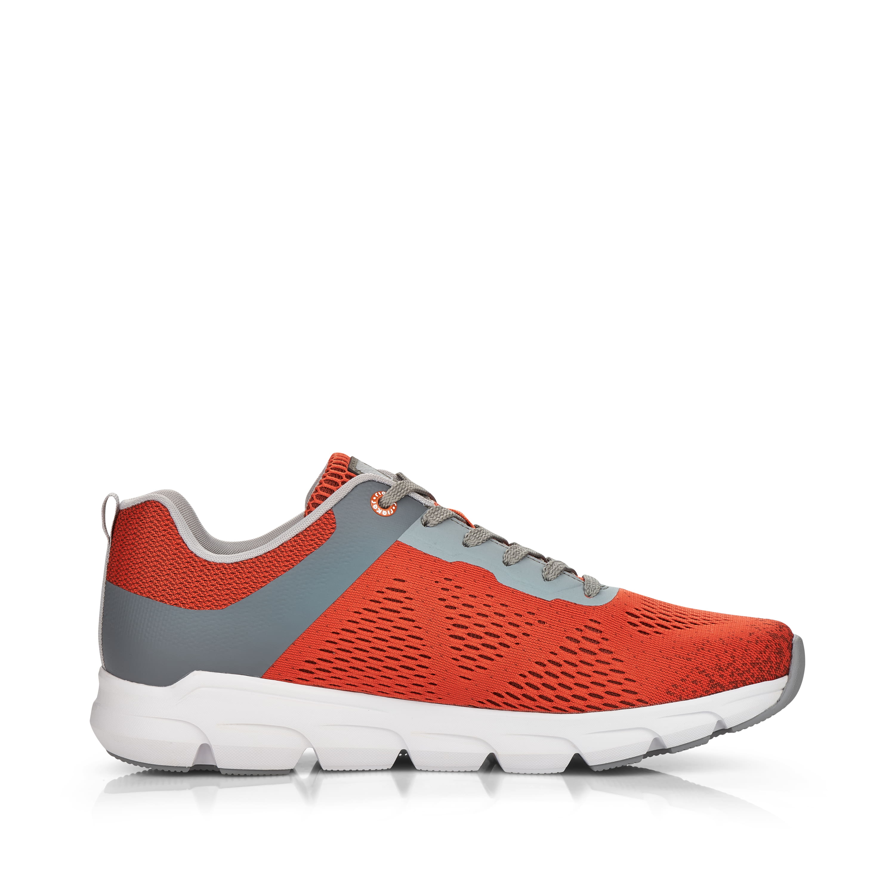 Rieker Herren Sneaker Low rust-orange grey