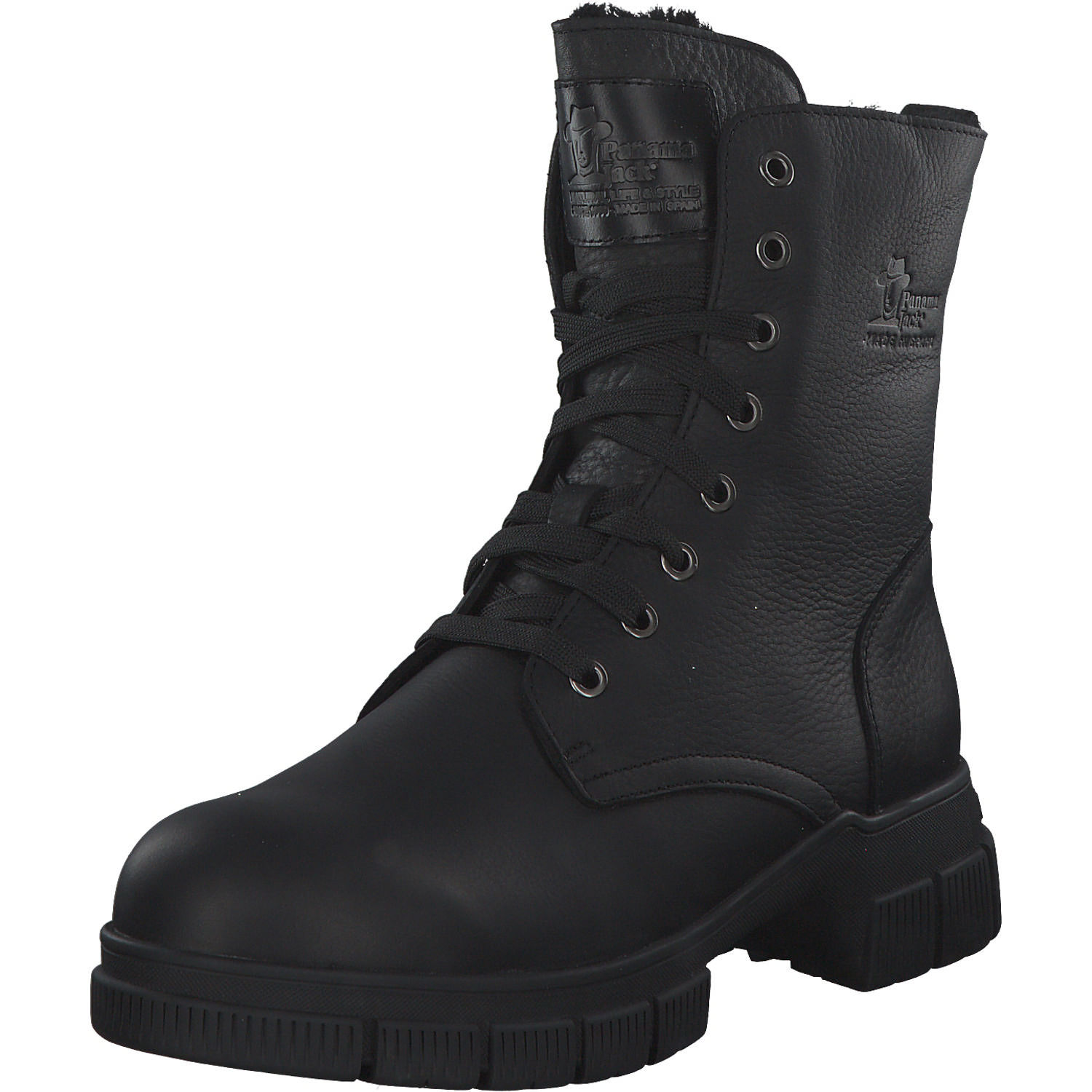 Panama Jack Ninfa Igloo B, Schnürstiefel, Damen, Schwarz