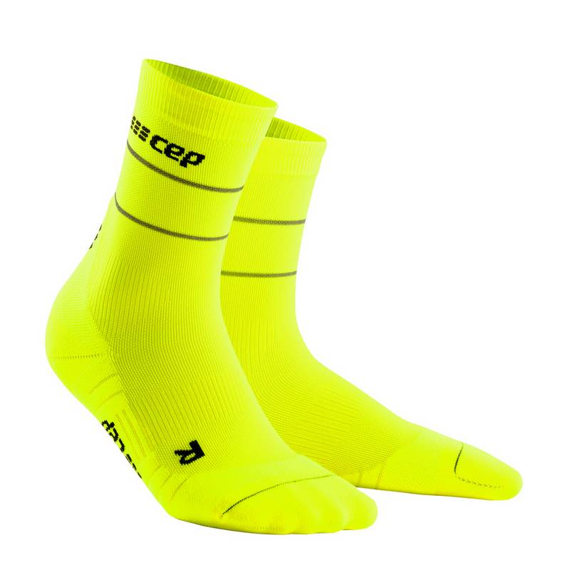 CEP Reflective Mid Cut Socken Damen