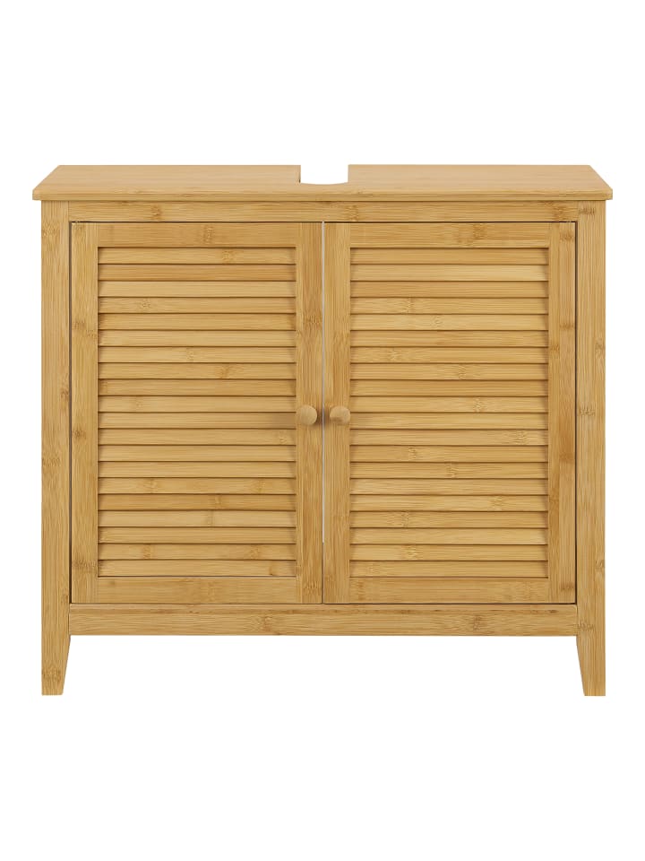 en.casa Unterschrank Värmdö Bambus in Beige (H)60cm (B)67cm (T)30cm günstig kaufen onesize