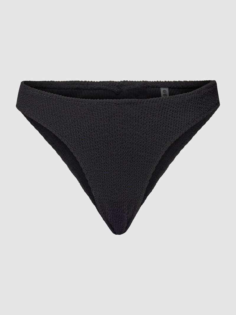 Bikini-Slip mit Label-Detail Modell 'BRAZILIAN' in schwarz