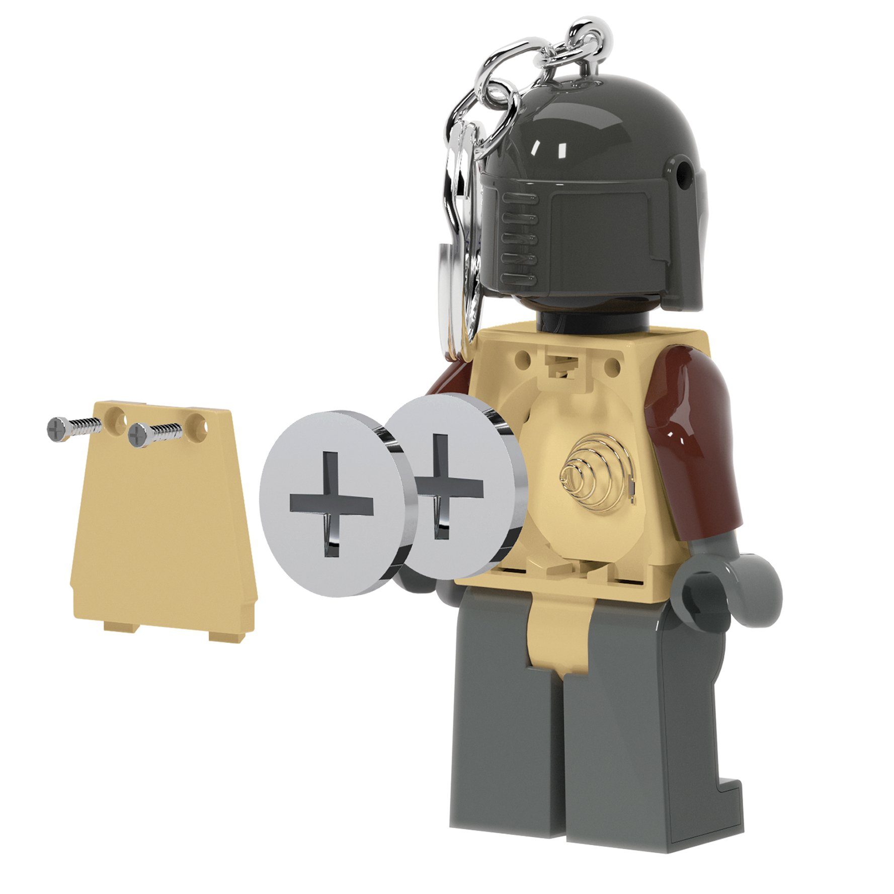 Joy Toy Schlüsselanhänger The Mandalorian LEGO Schlüssel anhänger mit Taschenlampe