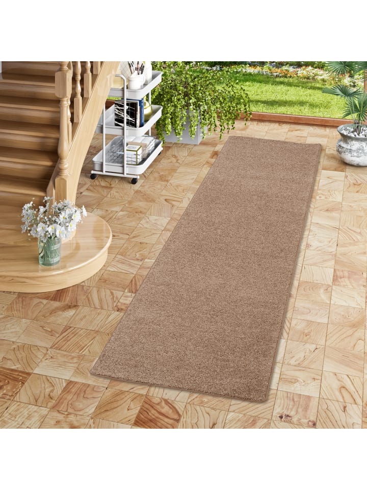 Snapstyle Hochflor Velours Teppich Läufer Mona in Zwart günstig kaufen