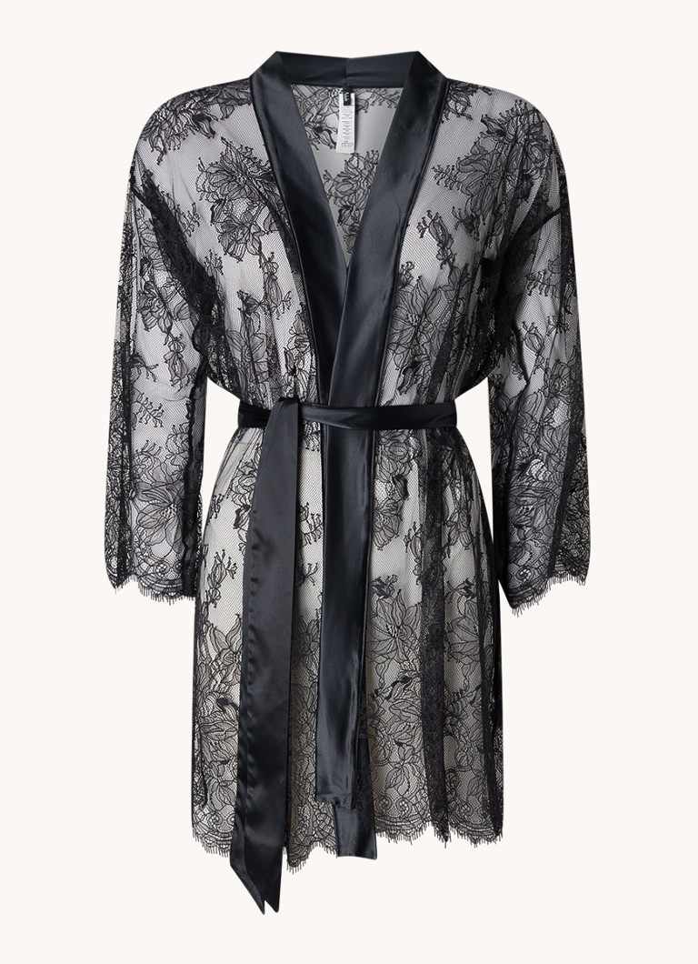 Kimono din dantelă Aubade pentru o noapte