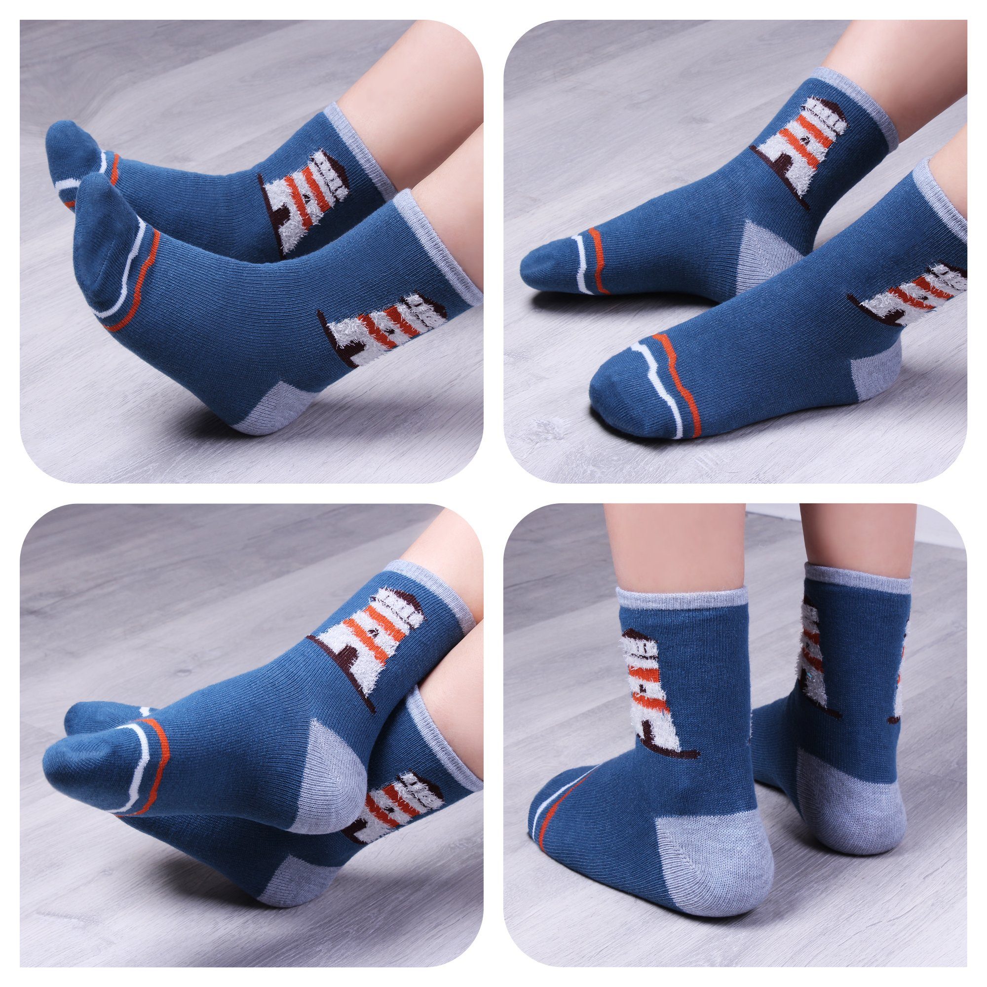 L&K-II Langsocken 2117-2816 (Beutel, 10/12 Paar) Jungen Socken aus Baumwolle