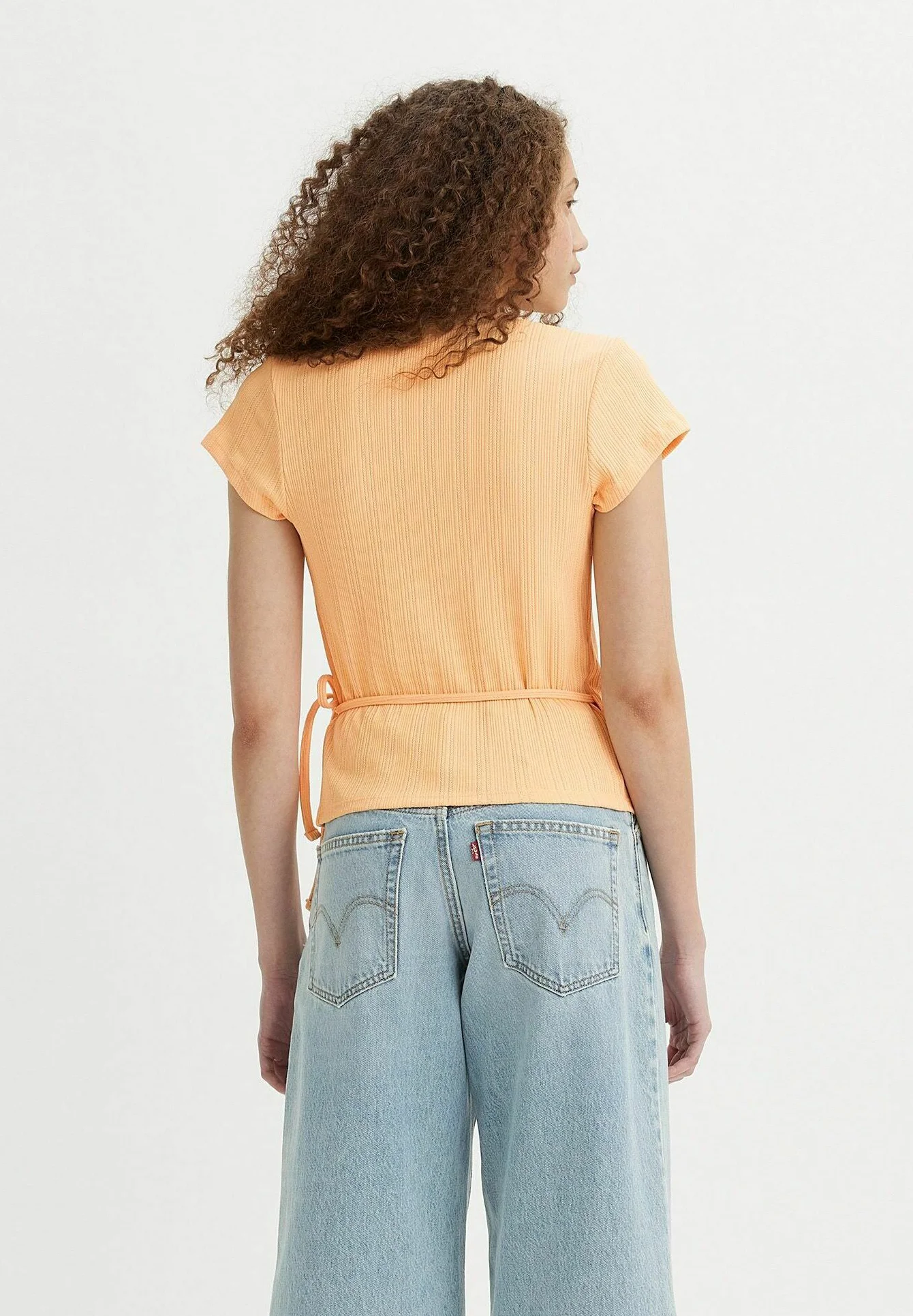 Levi's® DRY GOODS POINTELLE WRAP POWDERED - Blusa