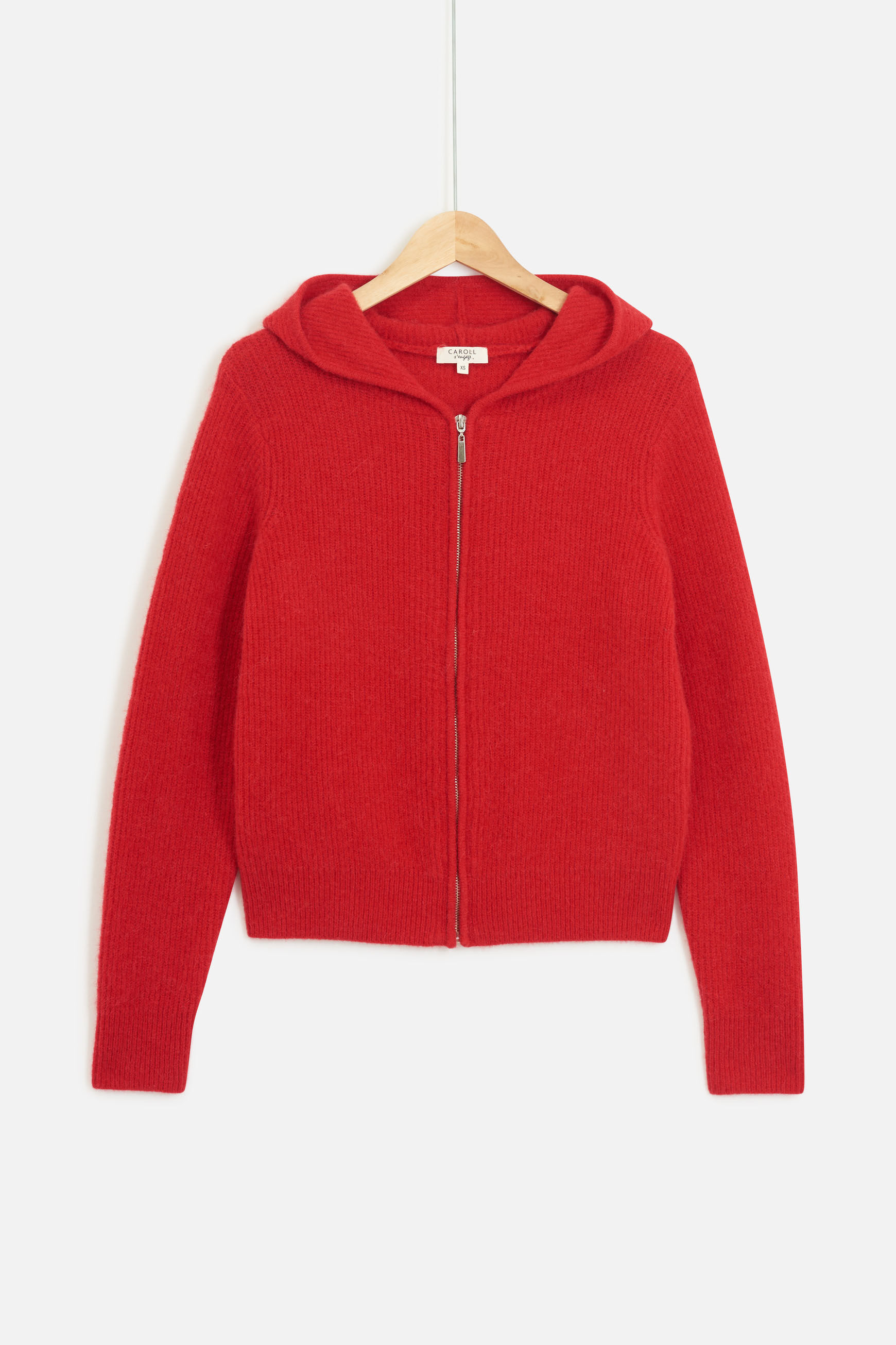 gilet milena en maille rouge femme